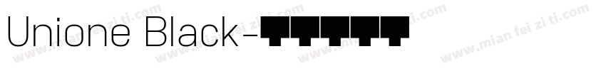 Unione Black字体转换